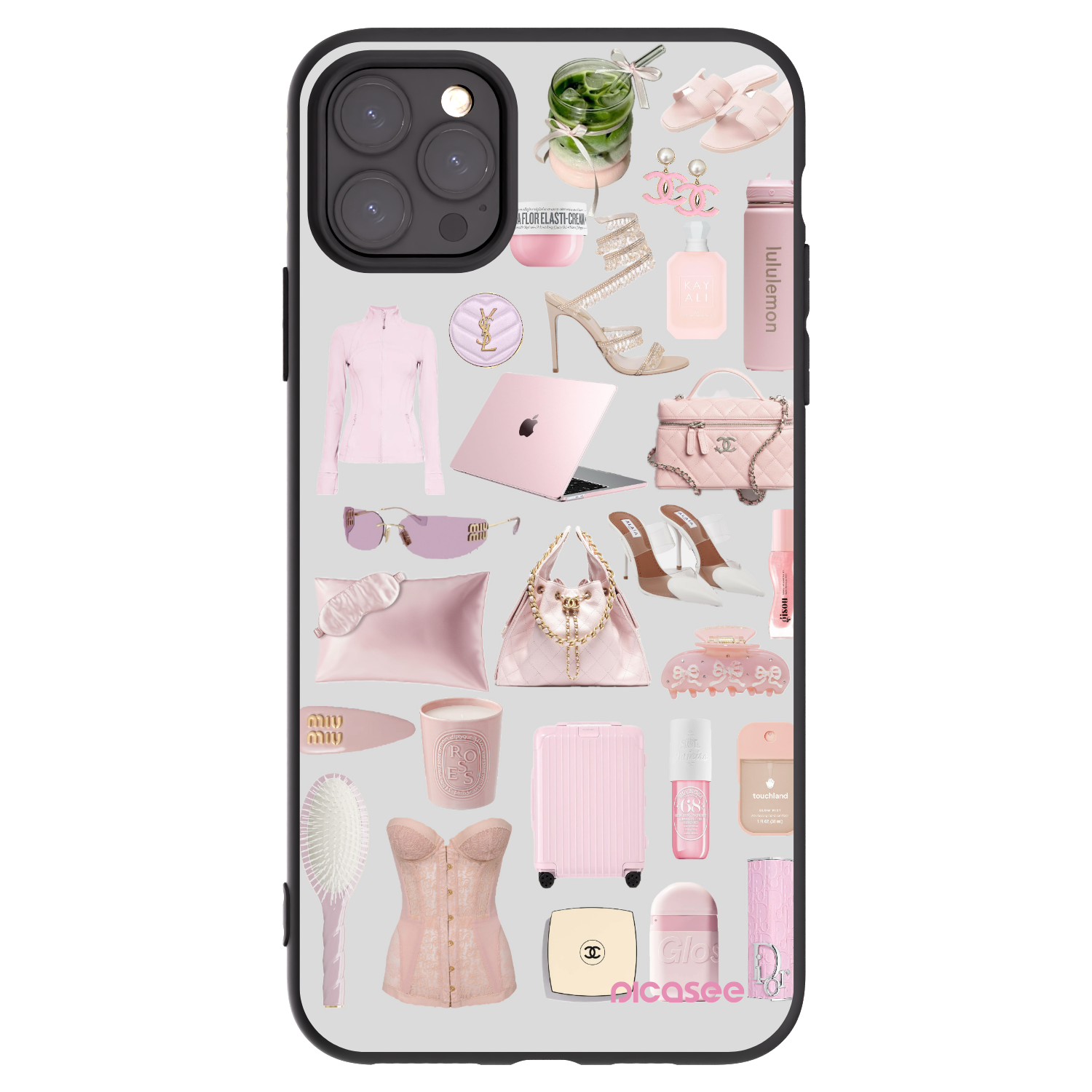 Picasee silikonowe czarne etui na Apple iPhone 11 Pro Max - Glam Babe
