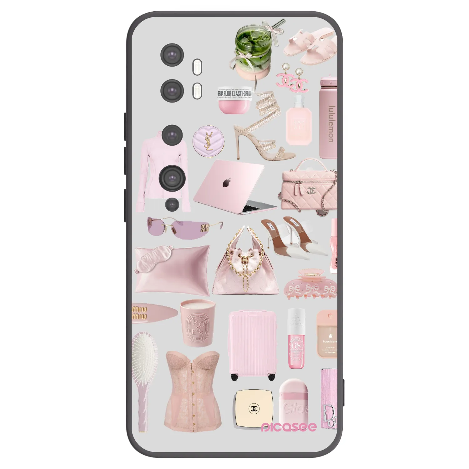 Picasee silikonowe czarne etui na Xiaomi Mi Note 10 (Pro) - Glam Babe