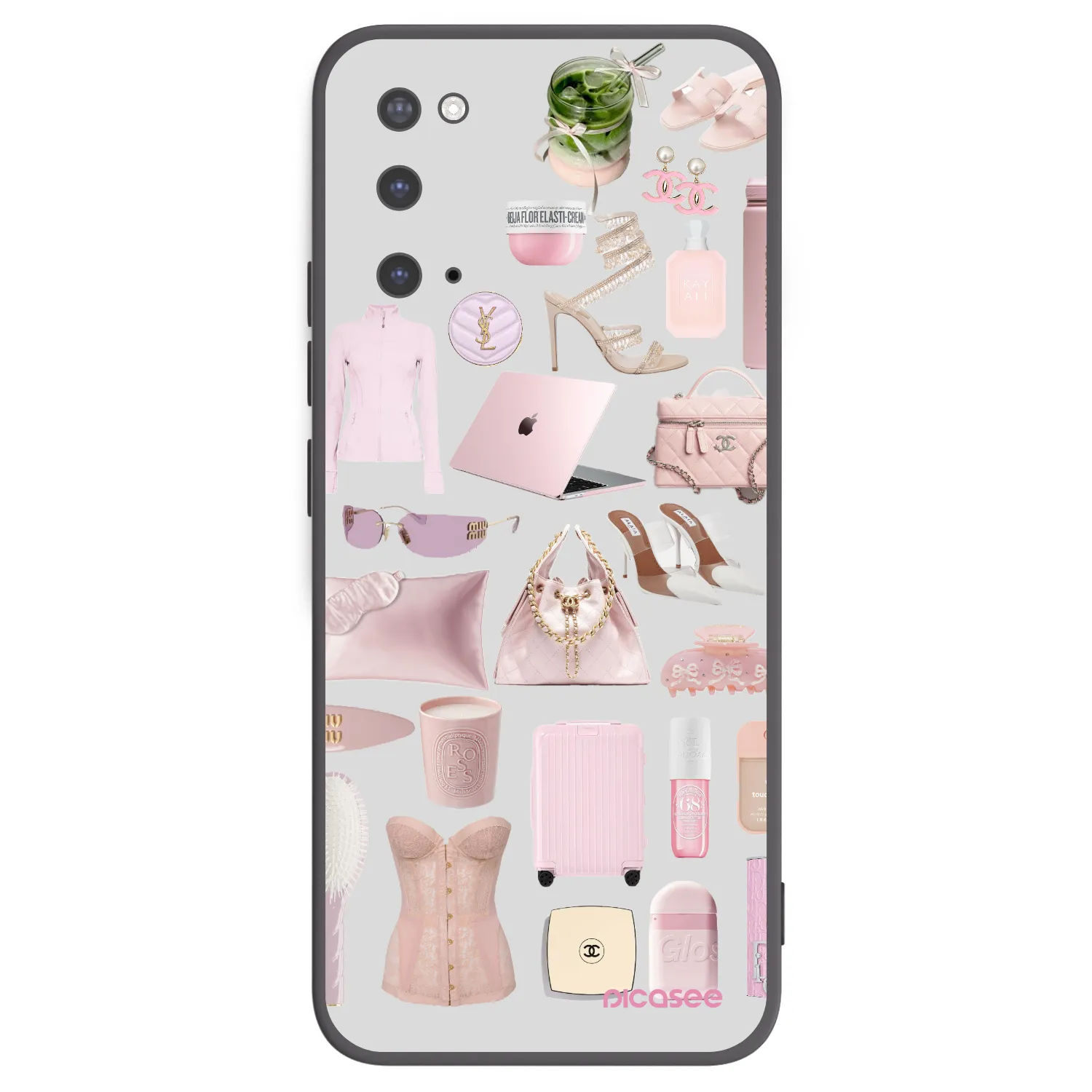 Picasee silikonowe czarne etui na Samsung Galaxy S20 G980F - Glam Babe