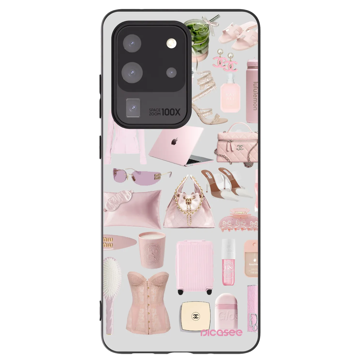 Picasee silikonowe czarne etui na Samsung Galaxy S20 Ultra 5G G988F - Glam Babe