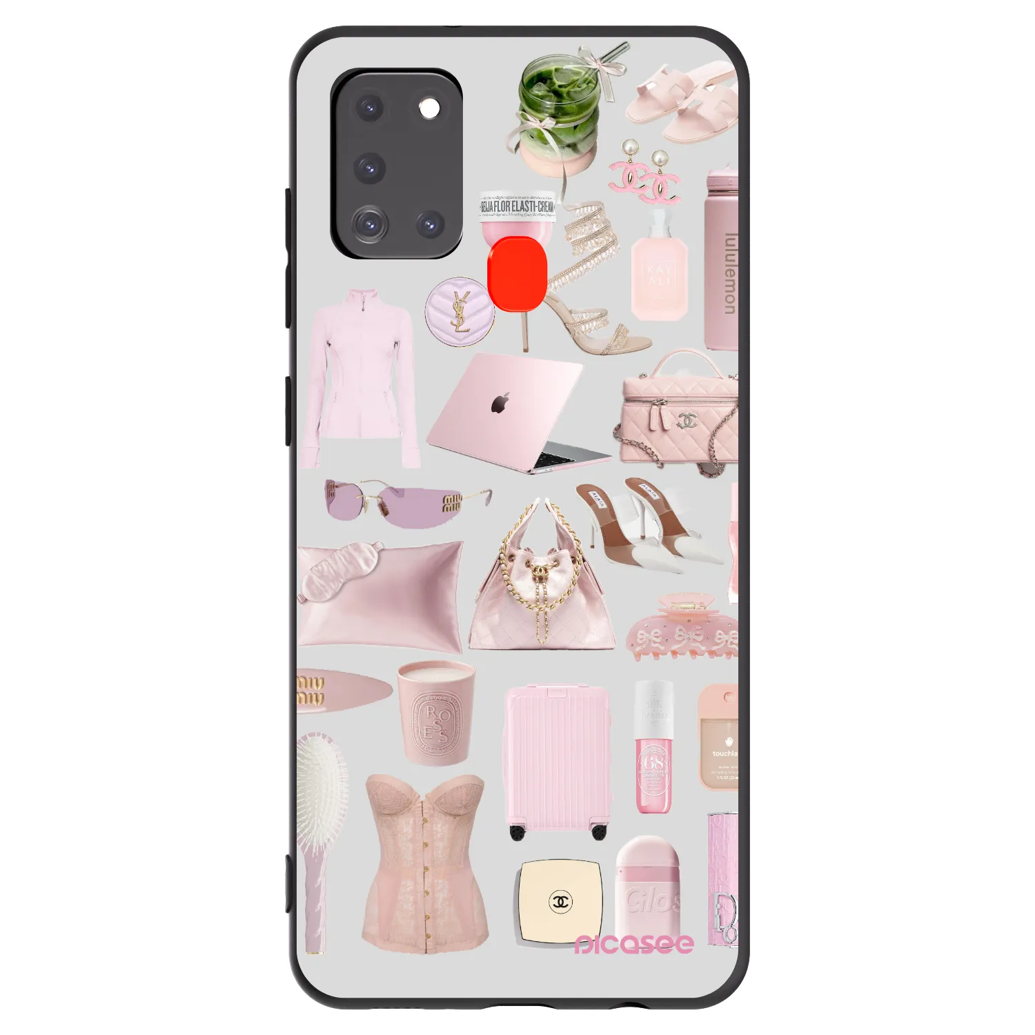 Picasee silikonowe czarne etui na Samsung Galaxy A21s - Glam Babe