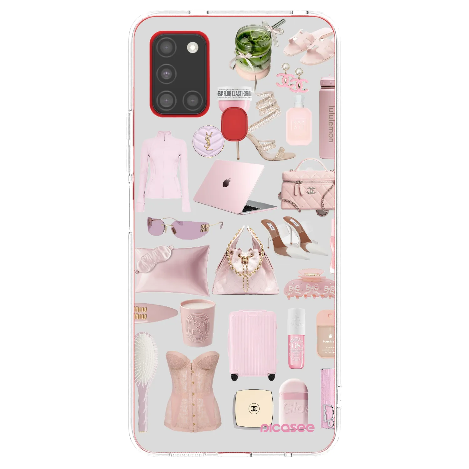 Picasee silikonowe przeźroczyste etui na Samsung Galaxy A21s - Glam Babe