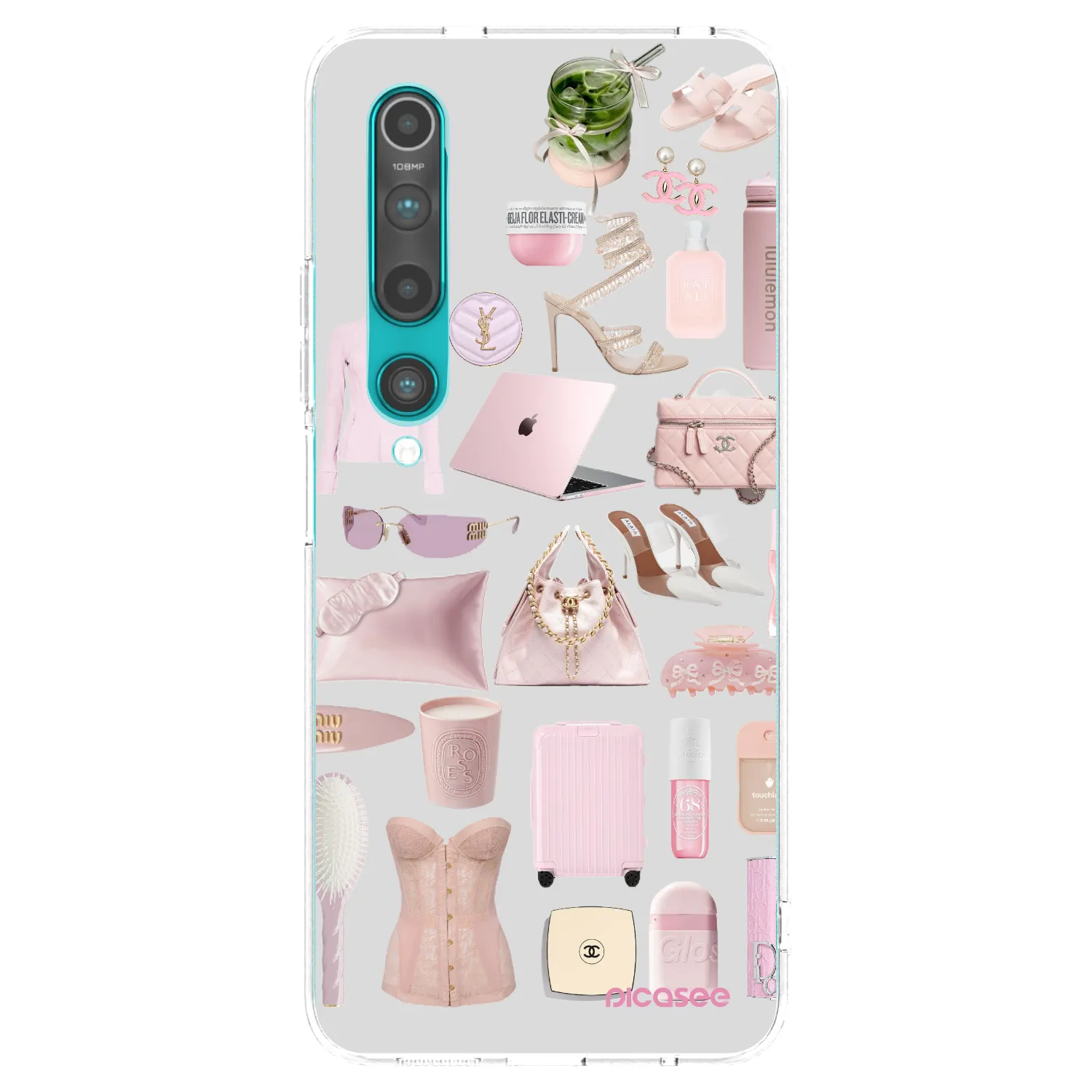 Picasee silikonowe przeźroczyste etui na Xiaomi Mi 10 - Glam Babe