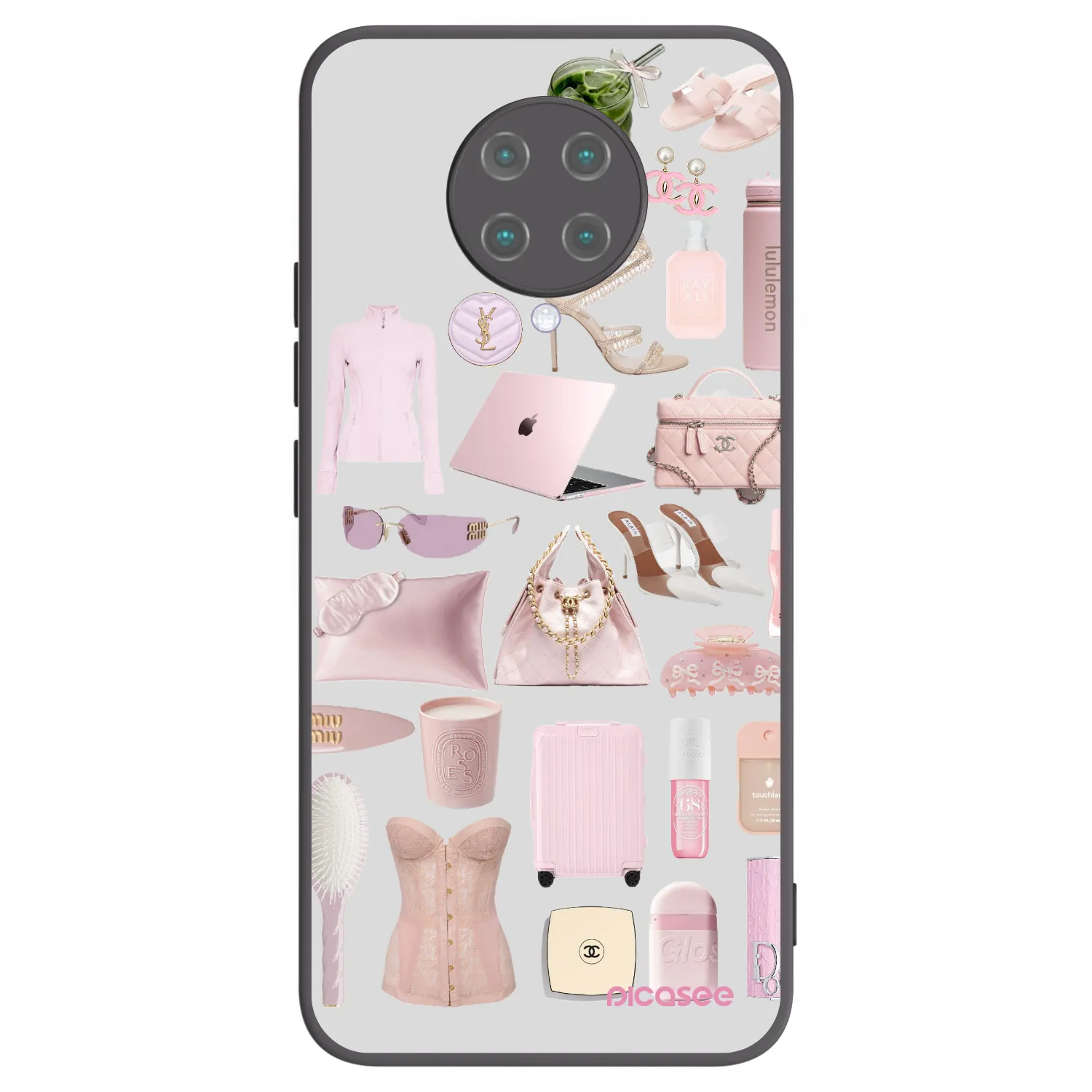 Picasee silikonowe czarne etui na Xiaomi Poco F2 Pro - Glam Babe