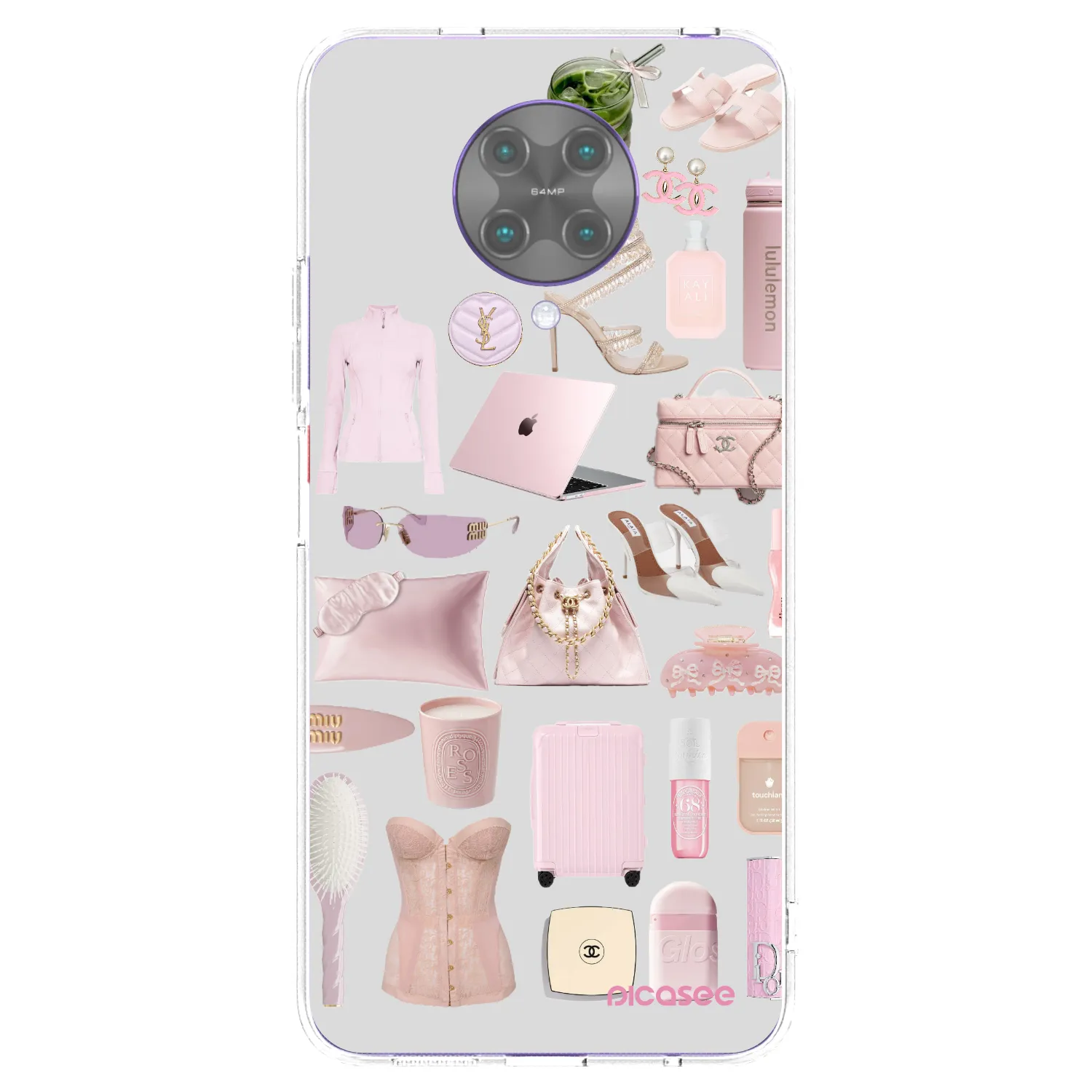Picasee silikonowe przeźroczyste etui na Xiaomi Poco F2 Pro - Glam Babe