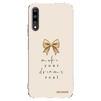 Picasee silikonowe przeźroczyste etui na Honor 9X Pro - Golden Dream