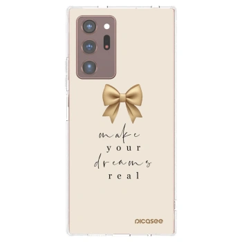 Picasee silikonowe przeźroczyste etui na Samsung Galaxy Note 20 Ultra - Golden Dream