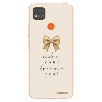 Picasee silikonowe przeźroczyste etui na Xiaomi Redmi 9C - Golden Dream