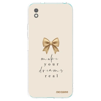 Picasee silikonowe czarne etui na Xiaomi Redmi 9A - Golden Dream