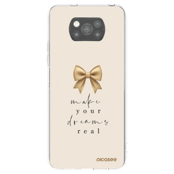 Picasee silikonowe czarne etui na Xiaomi Poco X3 - Golden Dream