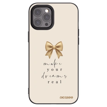 Picasee silikonowe czarne etui na Apple iPhone 12 Pro Max - Golden Dream