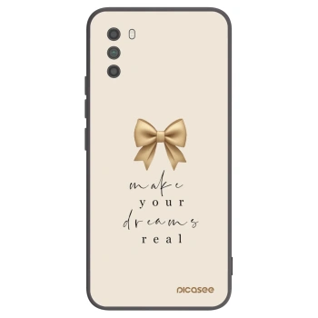 Picasee silikonowe czarne etui na Xiaomi Poco M3 - Golden Dream