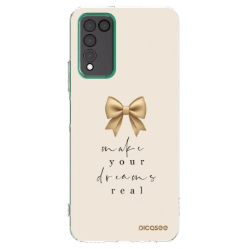 Picasee silikonowe przeźroczyste etui na Honor 10X Lite - Golden Dream