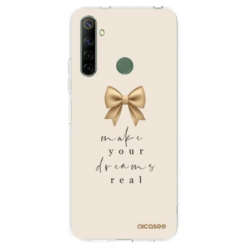 Picasee silikonowe przeźroczyste etui na Realme 6i - Golden Dream