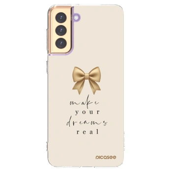 Picasee silikonowe przeźroczyste etui na Samsung Galaxy S21+ 5G G996F - Golden Dream
