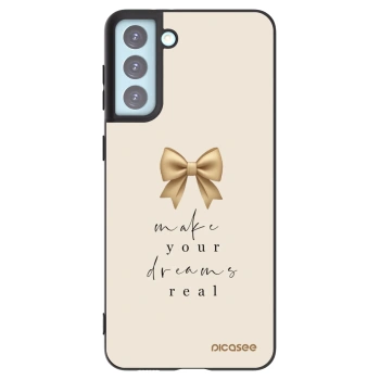 Picasee silikonowe czarne etui na Samsung Galaxy S21+ 5G G996F - Golden Dream