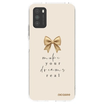 Picasee silikonowe przeźroczyste etui na Xiaomi Poco M3 - Golden Dream