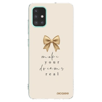 Picasee silikonowe przeźroczyste etui na Samsung Galaxy M31s - Golden Dream