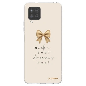 Picasee silikonowe przeźroczyste etui na Samsung Galaxy A42 A426B - Golden Dream