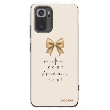Picasee silikonowe przeźroczyste etui na Xiaomi Redmi Note 10S - Golden Dream