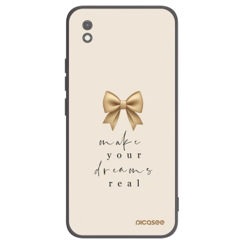 Picasee silikonowe czarne etui na Xiaomi Redmi 9AT - Golden Dream