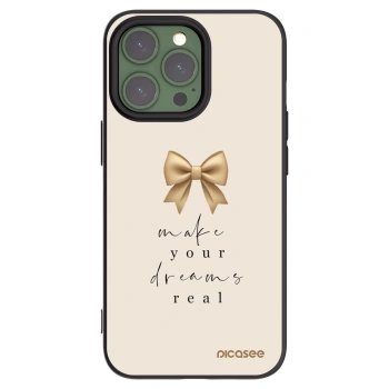 Picasee silikonowe czarne etui na Apple iPhone 13 Pro - Golden Dream