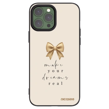 Picasee silikonowe czarne etui na Apple iPhone 13 Pro Max - Golden Dream
