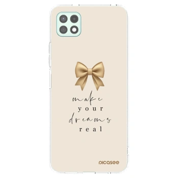 Picasee silikonowe przeźroczyste etui na Samsung Galaxy A22 A226B 5G - Golden Dream