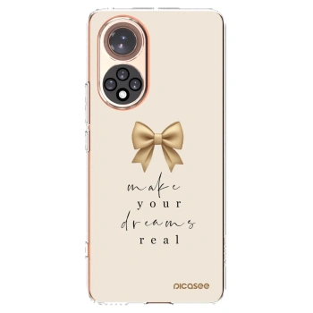 Picasee silikonowe przeźroczyste etui na Honor 50 5G - Golden Dream