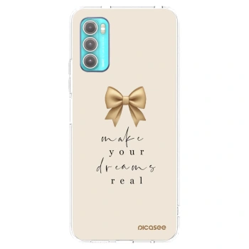 Picasee silikonowe przeźroczyste etui na Motorola Moto G60 - Golden Dream