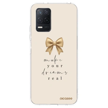 Picasee silikonowe przeźroczyste etui na Realme 8 5G - Golden Dream