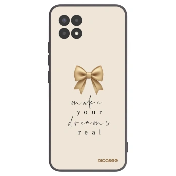 Picasee silikonowe czarne etui na Realme 8i - Golden Dream