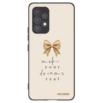 Picasee silikonowe czarne etui na Samsung Galaxy A53 5G A536 - Golden Dream