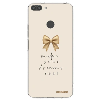 Picasee silikonowe przeźroczyste etui na Huawei P Smart - Golden Dream