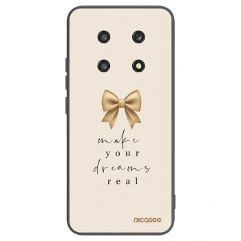 Picasee silikonowe czarne etui na Honor Magic4 Lite 5G - Golden Dream