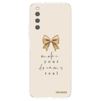 Picasee silikonowe przeźroczyste etui na Sony Xperia 10 IV 5G - Golden Dream