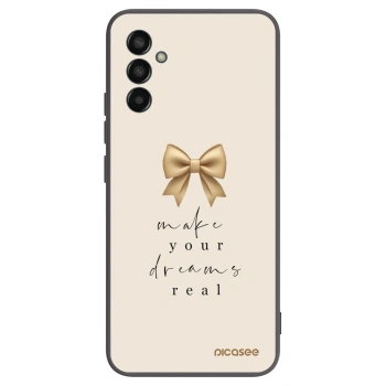 Picasee silikonowe czarne etui na Samsung Galaxy M13 M135F - Golden Dream