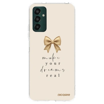 Picasee silikonowe przeźroczyste etui na Samsung Galaxy M13 M135F - Golden Dream
