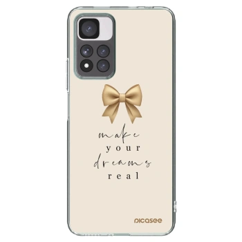 Picasee silikonowe przeźroczyste etui na Xiaomi Redmi Note 11 Pro+ 5G - Golden Dream