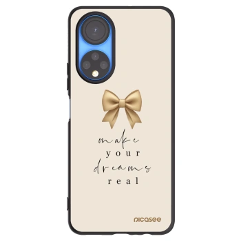Picasee silikonowe czarne etui na Honor X7 - Golden Dream