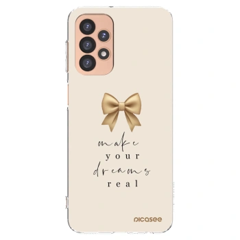 Picasee silikonowe przeźroczyste etui na Samsung Galaxy A23 A236B 5G - Golden Dream
