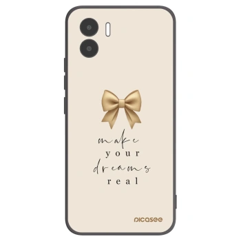 Picasee silikonowe czarne etui na Xiaomi Redmi A1 - Golden Dream
