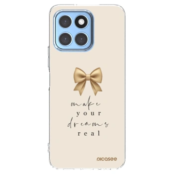 Picasee silikonowe przeźroczyste etui na Honor X8 5G - Golden Dream