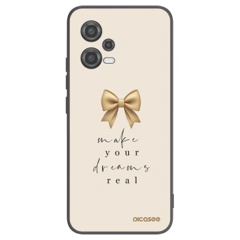 Picasee silikonowe czarne etui na Xiaomi Poco X5 - Golden Dream