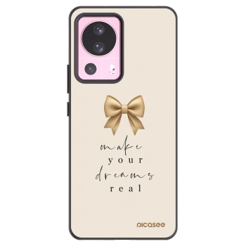 Picasee silikonowe czarne etui na Xiaomi 13 Lite - Golden Dream
