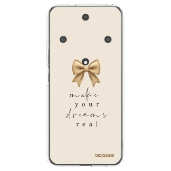 Picasee silikonowe przeźroczyste etui na Honor Magic5 Lite 5G - Golden Dream