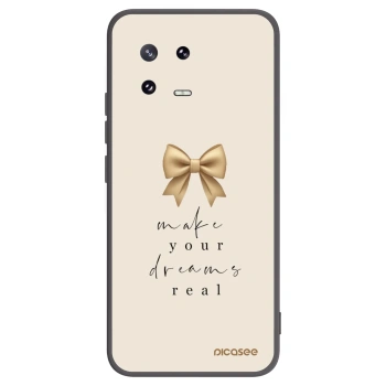 Picasee silikonowe czarne etui na Xiaomi 13 Pro - Golden Dream