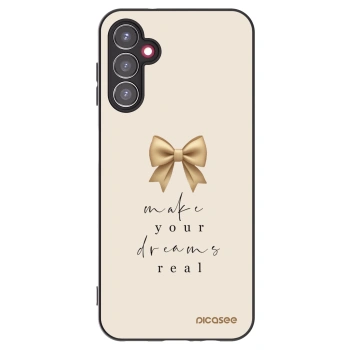 Picasee silikonowe czarne etui na Samsung Galaxy A14 5G A146P - Golden Dream