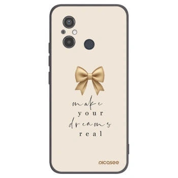 Picasee silikonowe czarne etui na Xiaomi Redmi 12C - Golden Dream