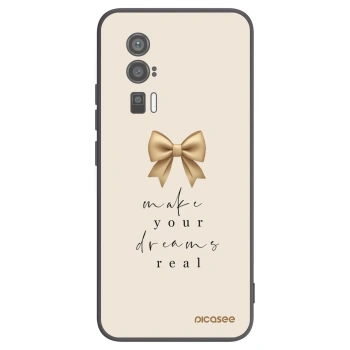 Picasee silikonowe czarne etui na Xiaomi Poco F5 Pro 5G - Golden Dream